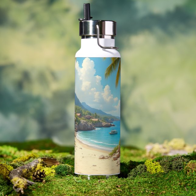 Karibik-Wochenende Trinkflasche (Außenbereich)