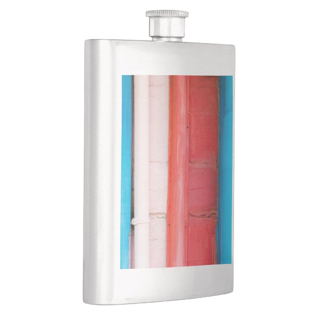 Karibikfarben - abstrakt flachmann (Rechts)