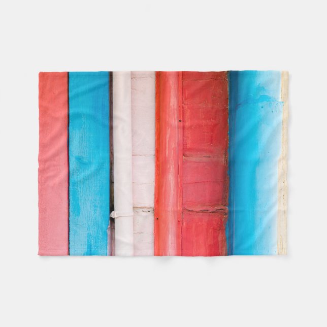 Karibikfarben - abstrakt fleecedecke (Vorderseite (Horizontal))