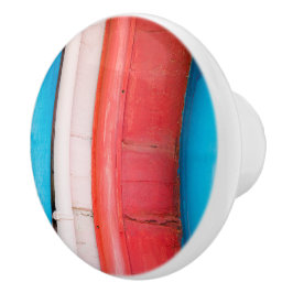 Karibikfarben - abstrakt keramikknauf