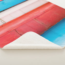 Karibikfarben - abstrakt sherpadecke