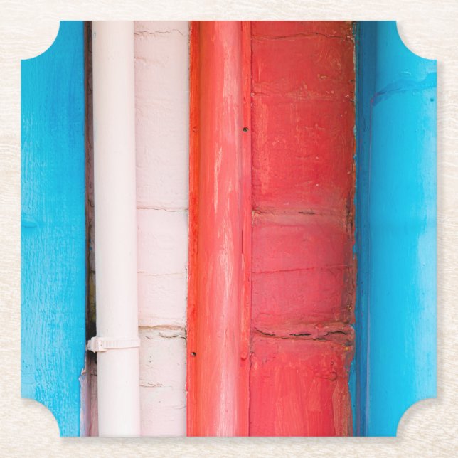 Karibikfarben - abstrakt untersetzer (Vorderseite)