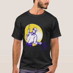 Karibikküste Strand Vintage Retro Palme Ozean T-Shirt