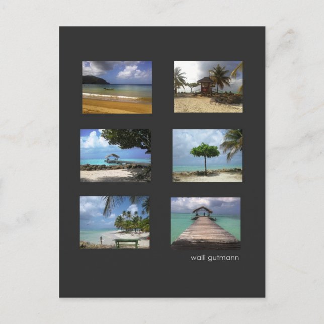 Karibiktraum Postkarte (Vorderseite)