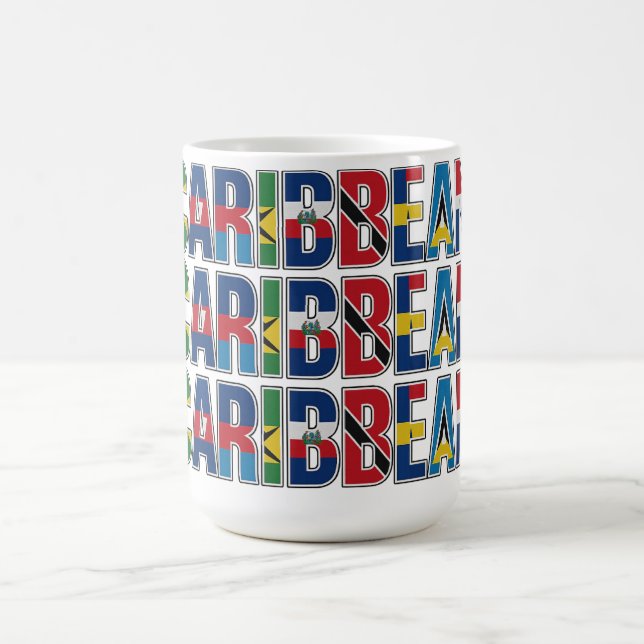 Karibische Flaggen Kaffeetasse (Mittel)