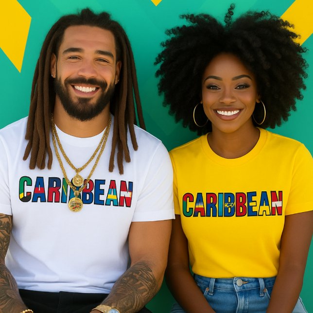 Karibische Flaggen T-Shirt (Von Creator hochgeladen)