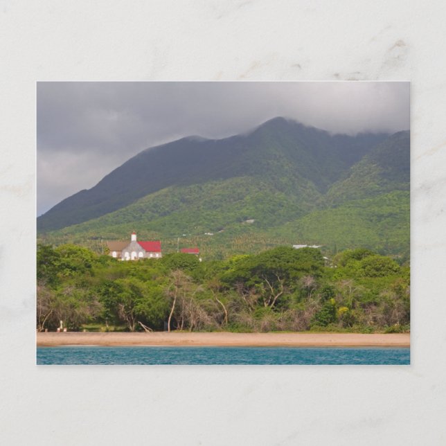 Karibische Insel Küste vom Meer Postkarte (Vorderseite)