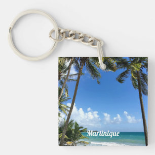 Karibische Insel, Martinique (mit einer Kennzeichn Schlüsselanhänger