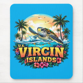 Karibische Jungfrauen der USA Mousepad