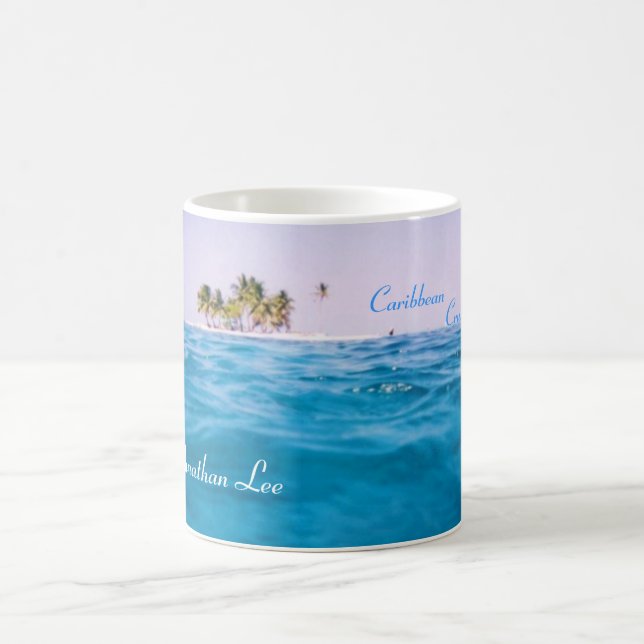 Karibische kreuzende NamensTasse Kaffeetasse (Mittel)