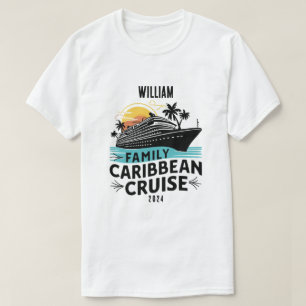 Karibische Kreuzfahrt Jahr des Individuellen Namen T-Shirt
