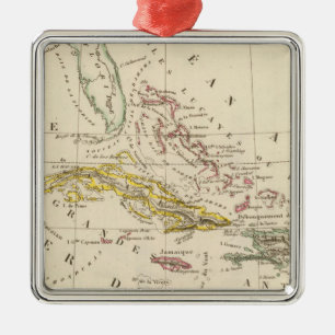 Karibische Meere, das Golf von Mexiko und Silbernes Ornament