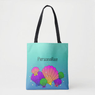 Karibische Muscheln mit Blasen Tasche