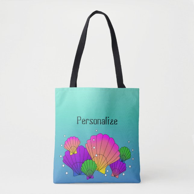 Karibische Muscheln mit Blasen Tasche (Vorderseite)