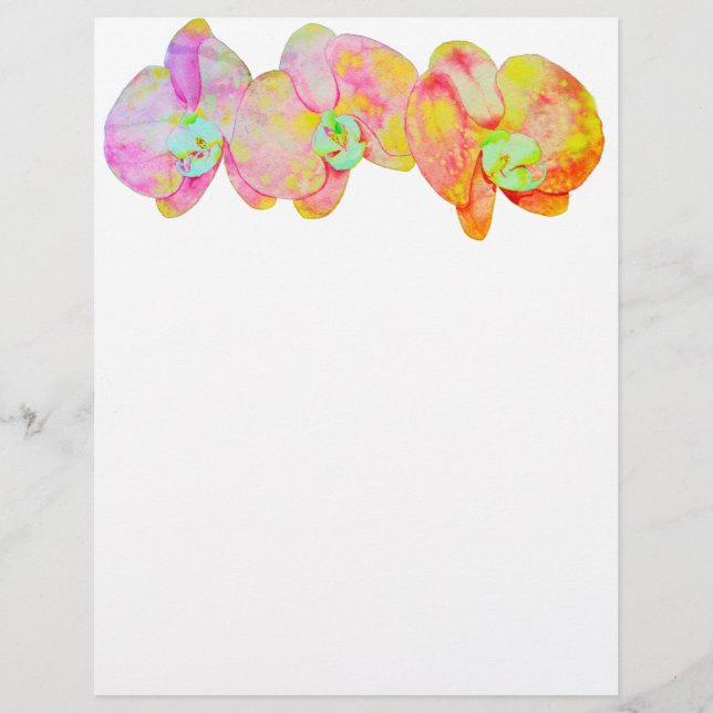 Karibische Orchideen (Vorderseite)