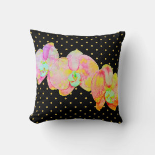 Karibische Orchideen, tropische Blume Kissen