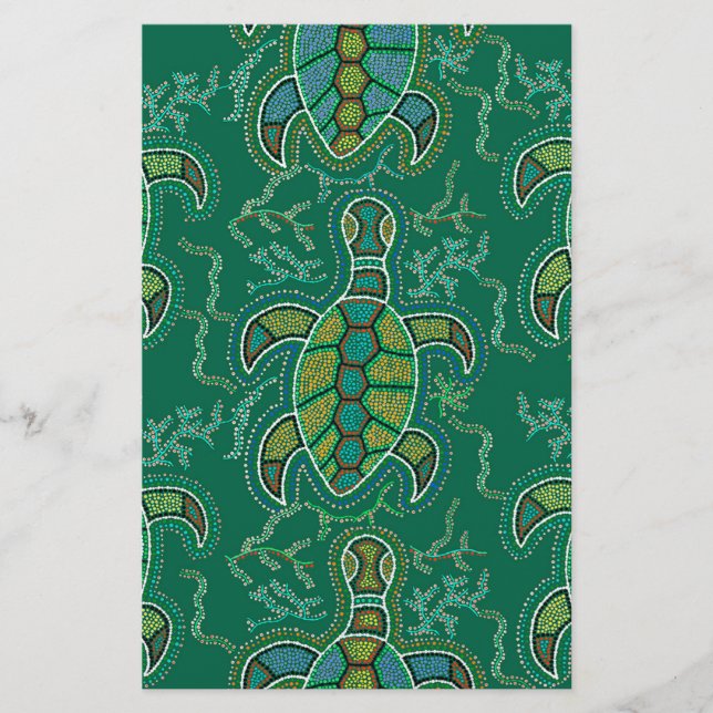 Karibische Tortuga Briefpapier (Vorderseite)