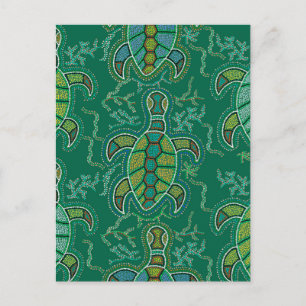 Karibische Tortuga Postkarte