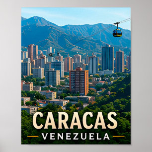 Karibischer Berghimmel und venezolanischer Geist Poster