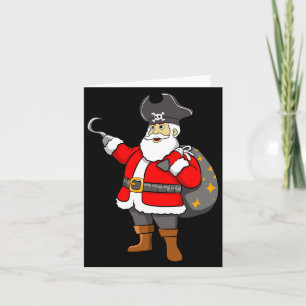 Karibischer Bukanier-Weihnachts-Freibeuter-Junge-S Karte