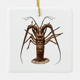 Karibischer stacheliger Hummer Keramikornament