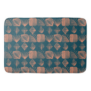 Karibischer Stammbaum: Aquamarin, Coral Throw Badematte