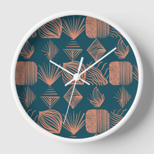 Karibischer Stammbaum: Aquamarin, Coral Throw Uhr