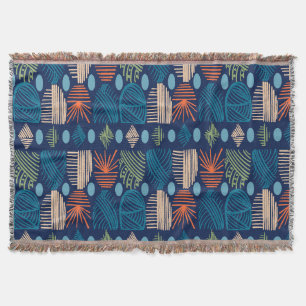 Karibischer Stammbaum: Festliches Blau, Orange Decke