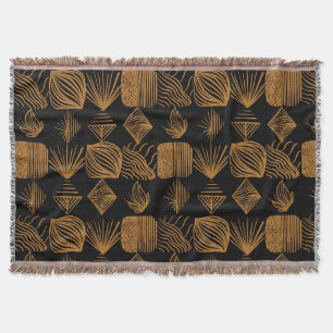 Karibischer Stammbaum: Schwarz, Gold Decke