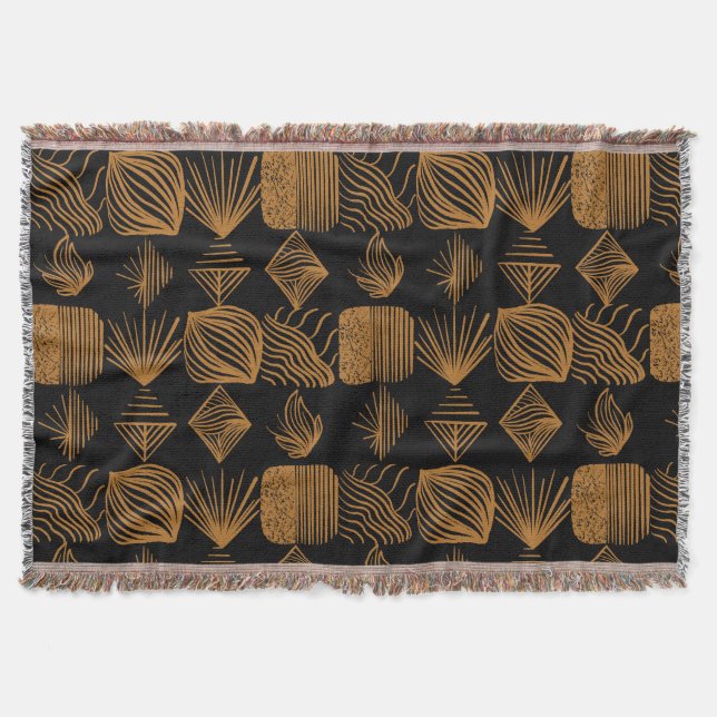 Karibischer Stammbaum: Schwarz, Gold Decke (Vorderseite)