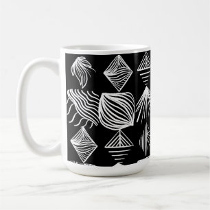 Karibischer Stammbaum - Schwarz & Weiß, Kaffeetasse
