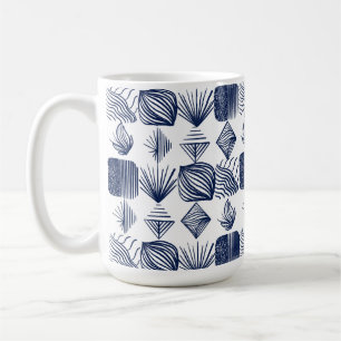 Karibischer Stammbaum: Weiß, Navy Blue Kaffeetasse