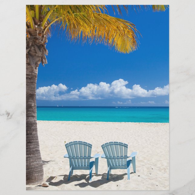 Karibischer Strand Flyer (Vorne)