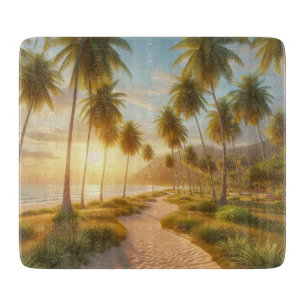 karibischer/tropischer/hawaiianischer Sonnenunterg Schneidebrett