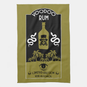 Karibischer Voodoo Rum Geschirrtuch