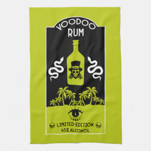 Karibischer Voodoo Rum Geschirrtuch