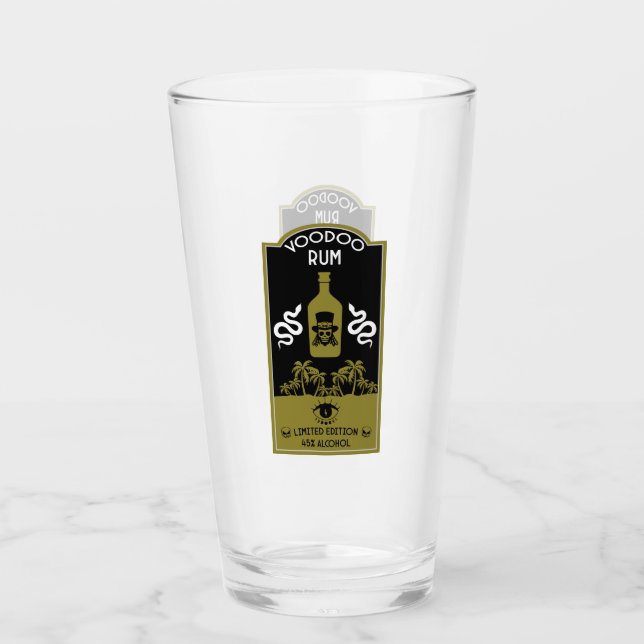 Karibischer Voodoo Rum Glas (Vorderseite)