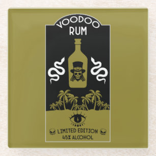 Karibischer Voodoo Rum Glasuntersetzer