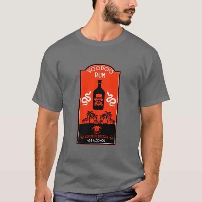 Karibischer Voodoo Rum T-Shirt (Vorderseite)