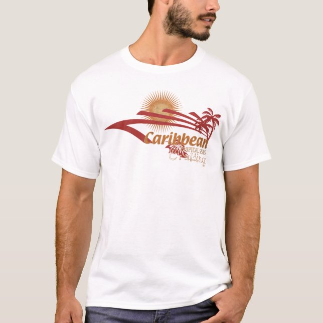 Karibisches Kreuzen T-Shirt (Vorderseite)