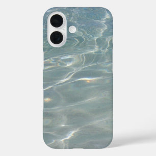 Karibisches Wasser Abstract Blau Natur iPhone 16 Hülle