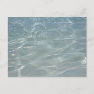 Karibisches Wasser Abstract Blau Natur Postkarte