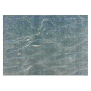 Karibisches Wasser Abstract Blau Natur Schneidebrett