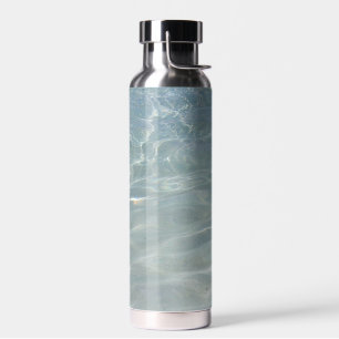 Karibisches Wasser Abstract Blau Natur Trinkflasche