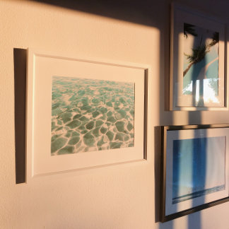 Karibisches Wassermuster und Texturfotografie Poster