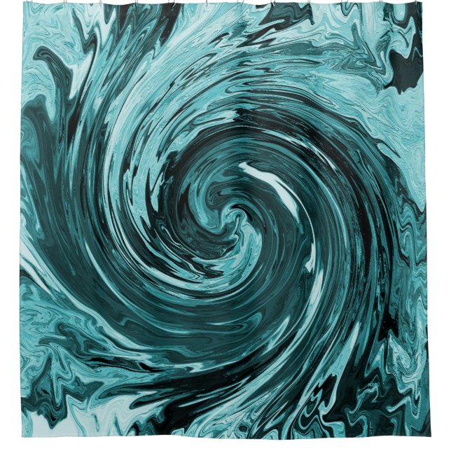 Karibisches Wildwasser... Duschvorhang (Vorderseite)