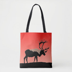 Karibu bei Sonnenuntergang - Originale Wildtierkun Tasche