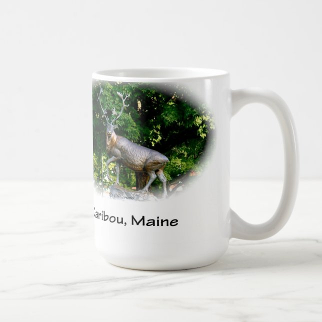 Karibu, Maine - Bronzekaribu Kaffeetasse (Rechts)