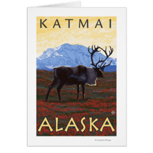 Karibu-Szene - Katmai, Alaska