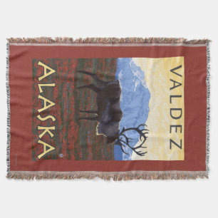 Karibu-Szene - Valdez, Alaska Decke